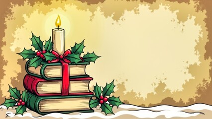Christmas Retro Scenes of Candle Books