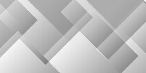 Minimal vector creative digital gradient element abstract triangle technology cover web design. vector geometric white and gray space diamond overlapping square cube transparent background.