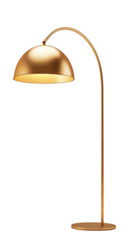 Contemporary gold floor lamp minimalist design  

