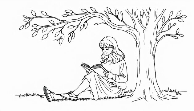 Minimalist line icon of a graduation cap and diploma, symbolizing academic achievement, university education, and commencement ceremony