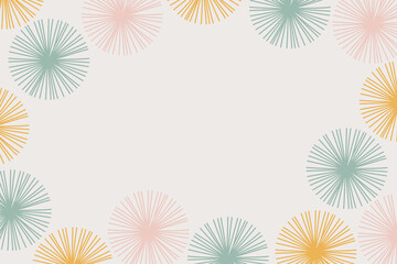 Hand drawn flat natural abstract shapes 