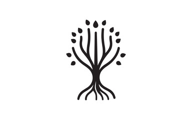 Elegant Tree of Life Vector Set – Nature Growth Roots Symbol Illustration Design