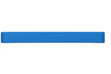 Blue bar graphic providing a customizable overlay for titles, subtitles, or news banners, isolated on transparent