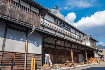 山鹿の歴史的な芝居小屋「八千代座」の外観