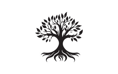 Elegant Tree of Life Vector Set – Nature Growth Roots Symbol Illustration Design