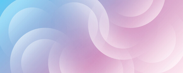 Obraz premium abstract background .blue and pink gradation. circle effect style. modern minimalist. Vector