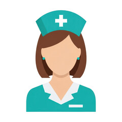 Nurse icon isolated on transparent background