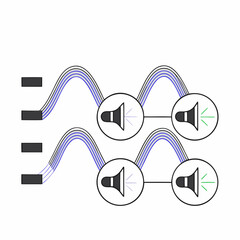 pixels vector illustration