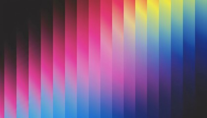 Abstract Gradient Stripes of Color Transitioning from Dark to Bright