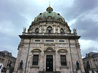 Frederik's Church also known as The marble church in Copenhagen, Denmark