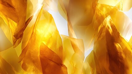 Golden Crispy Food Pieces Background