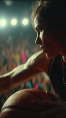 Woman Basketball Player In Action