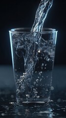 Water Pouring Into Glass