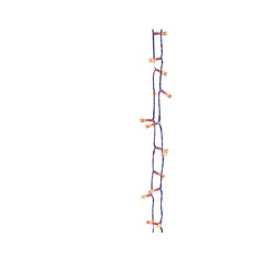 String of decorative lights against a solid black backdrop creating a festive ambiance for holiday seasons