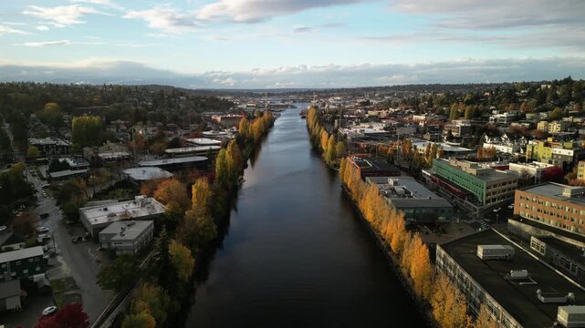 Drone aerial footage of vast arid canyon landscape near Yakima, Washington, featuring layered desert hills, winding valleys, and the dramatic geological patterns of the Pacific Northwest terrain.
