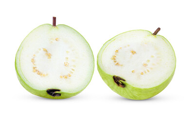 guava isolated on transparent png ( image from camera )