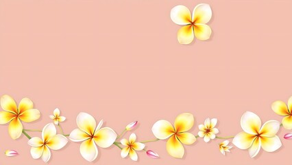 Pastel Frangipani Garland