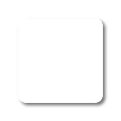 Square business card mockup