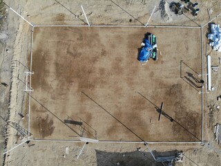 Construcción de campo de fútbol soccer