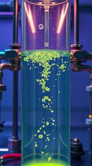 Ultraviolet illuminated contamination chamber with pfos residue
