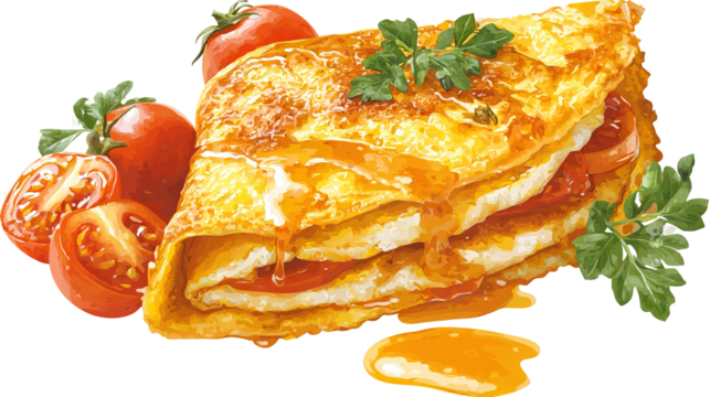 Fried egg isolated on white background PNG 