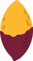 vector illustration of a sweet potato