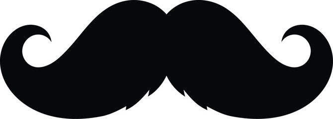Download black mustache vector illustration graphic design template art eps silhouette