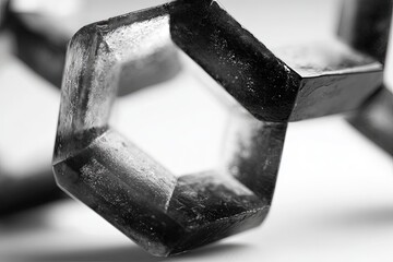 Abstract Interlocking Hexagon Chains