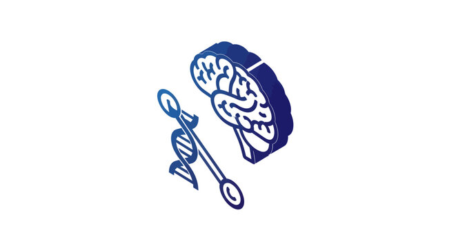 Brain health and DNA shown for neuroscience research, offering insight and innovation for medical advancements and scientific breakthrough solutions