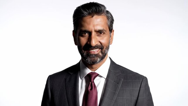 Professional Man in Suit Posing for a Corporate Portrait.