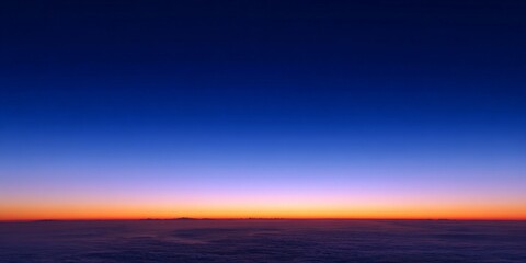 Fototapeta premium Ultra wide abstract horizon with gradient sky at dusk