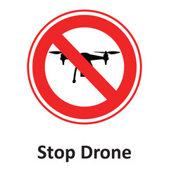 Stop Drone Vector Icon which can easily modify or edit