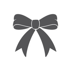 Elegant Black Ribbon Bow, Vector Silhouette, Minimal, Decorative, holiday decoration, Gift Wrapping Designs, Stylish, Graphic Design, Classic, Designers, Vector Icons, Simple Ribbon Bow, symbols, tie,