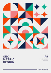 Retro Vintage Cover Poster Design Vector