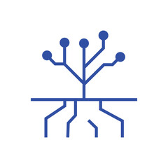 Vector file format symbol for digital scalable graphics design