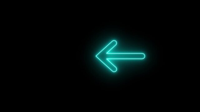 Abstract directional arrow bouncing rightward against a stark three dimensional swipe slide right animation on a black background.