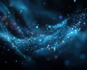 Abstract Blue Glitter Design Background