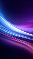 Abstract Light Trails Design With Purple And Blue Hues
