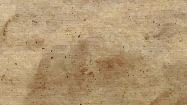 Crumpled paper stop motion animation, Textured brown paper rice classic background. The concept of sketch pad, design, retro style, wrinkle, frayed, blank