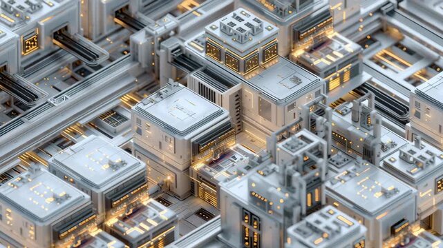 Close-up of dynamic storage balancing flow lines across modular energy units, smooth soft futuristic tone, ai optimized energy storage