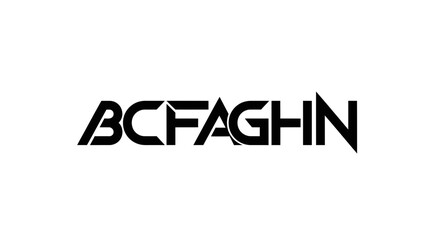 Bcfaghn vector logo clean scalable graphic illustration eps ai symbol