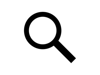 magnifying glass isolated