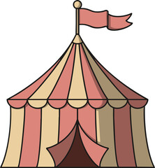 circus tent vector illustration