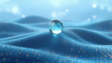 Skincare Water Drop Essence Hydrating Moisturizing Technology Beauty Background