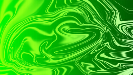 Neon Green Swirls Abstract Blended Background with Liquid Texture