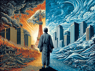 幸福な未来　不幸な未来　人生の岐路　