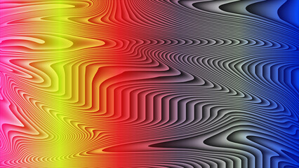 Abstract Colorful Wavy Lines Texture Background Gradient Design