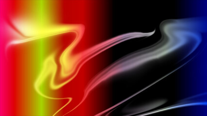 Vibrant Abstract Art Dynamic Color Waves and Gradient Backgrounds with Bold Hues