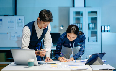 Business team working virtual modern smartphone to reduce CO2 emissions carbon footprint climate change to limit global warming