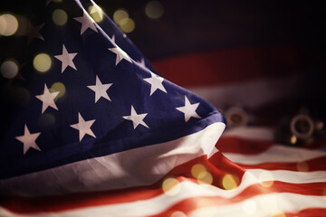 Award to the allies in the second world war.Many bullets cartridges and medals on United States...